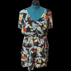 Women's Forever 21 Multi floral Ruffle Tiered Dress XL/0X
